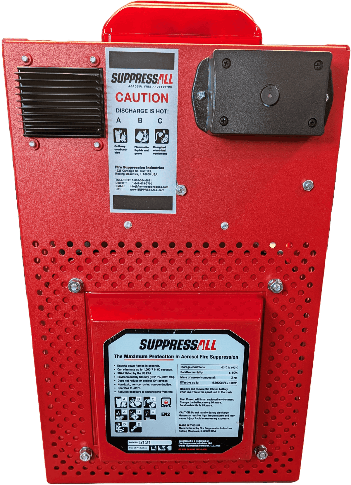 SuppressAll FS8100 Automatic Fire Suppression System