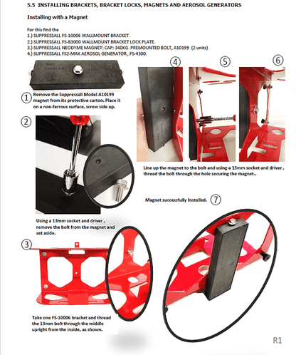 SuppressAll Wall-Mount Bracket with Lock Plate